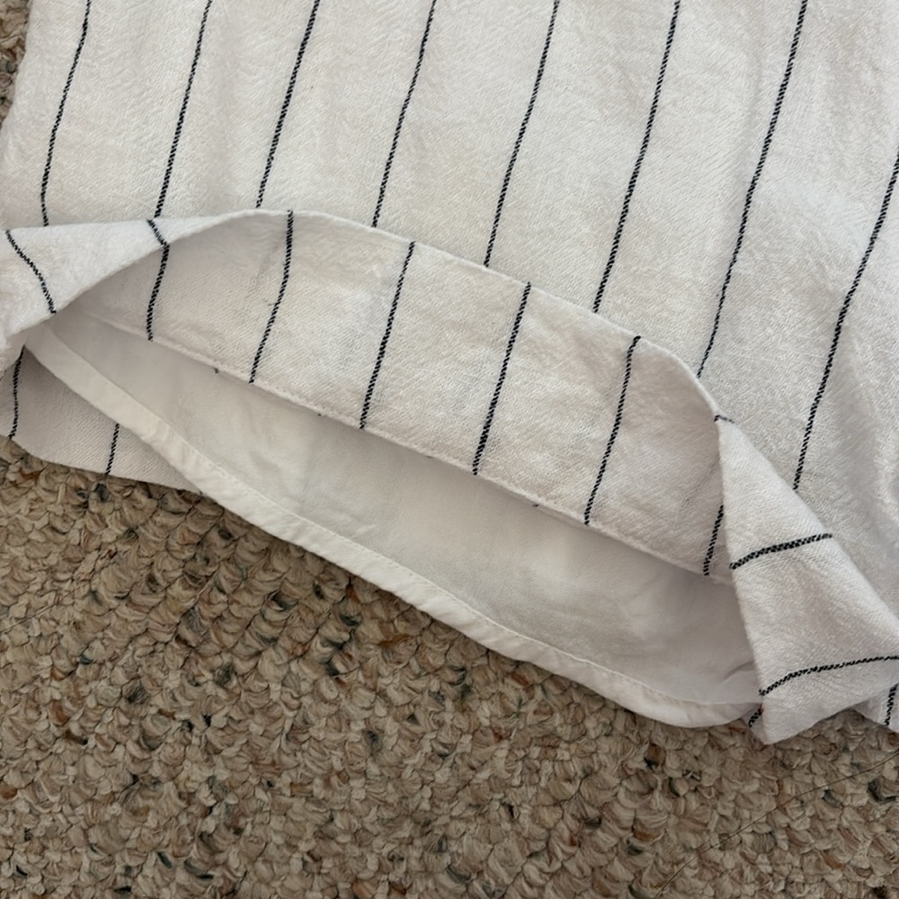 Abercrombie Linen Blend Shorts w Belt - Picture 6 of 7